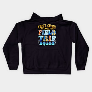 Aquarium Field Trip Squad First Grade Teacher Kids Kids Hoodie